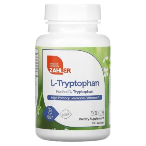 Zahler L-Tryptophan Purified L-Tryptophan 500 mg 60 Capsules 848998081249