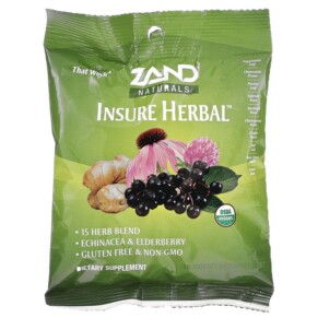 Zand Naturals Insure Herbal 18 Throat Lozenges 041954235032