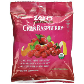 Zand Naturals Organic CranRaspberry 18 Throat Lozenges 041954000050