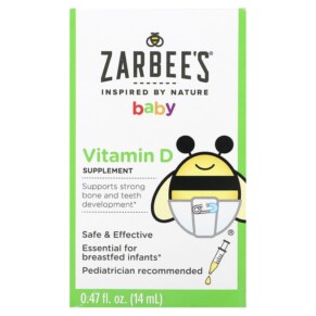 Zarbee's Baby Vitamin D 0.47 fl oz (14 ml) 858438005315