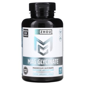 Zhou Nutrition Mag Glycinate 87 mg 180 Capsules 669191235136