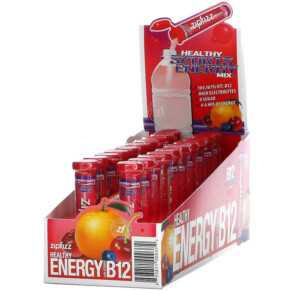 Zipfizz Healthy Sports Energy Mix with Vitamin B12 Fruit Punch 20 Tubes 0.39 oz (11 g) Each 893811000372