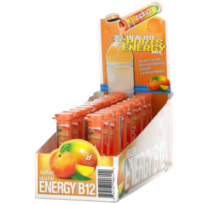 Zipfizz Healthy Sports Energy Mix with Vitamin B12 Peach Mango 20 Tubes 0.39 oz (11 g) Each 857167006112