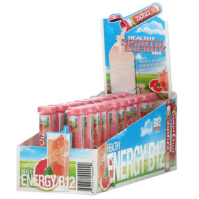 Zipfizz Healthy Sports Energy Mix with Vitamin B12 Pink Grapefruit 20 Tubes 0.39 oz (11 g) Each 893811000099