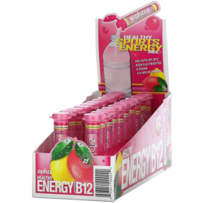 Zipfizz Healthy Sports Energy Mix with Vitamin B12 Pink Lemonade 20 Tubes 0.39 oz (11 g) Each 893811000242